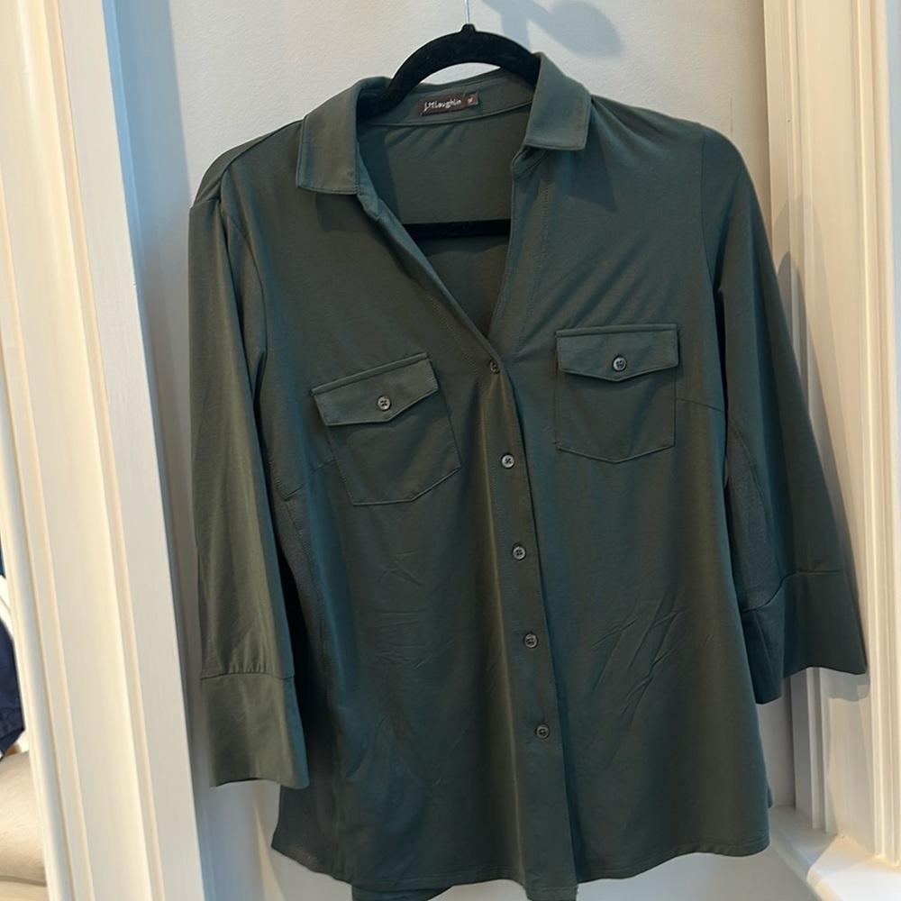 Dark green "Brynn" top